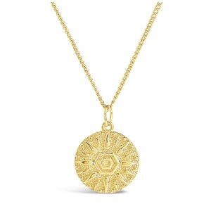 Sterling Forever Sun Disk Pendant Necklace 🇨🇦